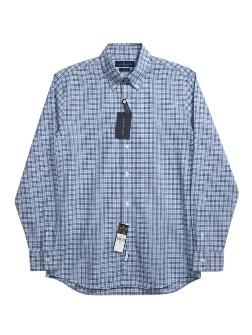 Small P - Ralph Lauren Blue Plaid Button-Down Shirt